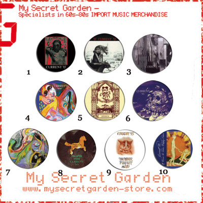 Current 93 - Dogs Blood Rising, Nature Unveiled Album Pinback Button Badge Set ( or Hair Ties / 4.4 cm Badge / Magnet / Keychain Set )